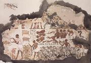 Copy of wall painting from the tomb of Nebamun in the British Museum,London (mk23) Alma